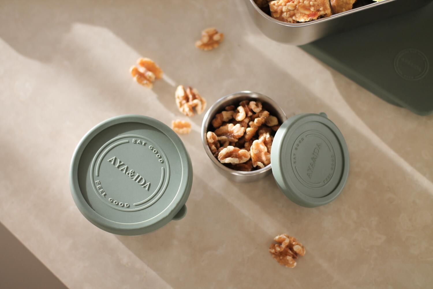 Snack Container, Tropical Green - 2 stk